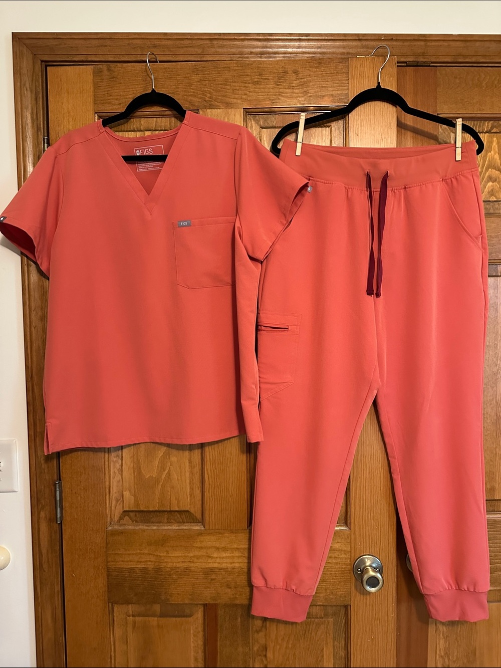 Figs Spiced Cider Scrub Set Catarina top XL Zamora jogger pant L regular New